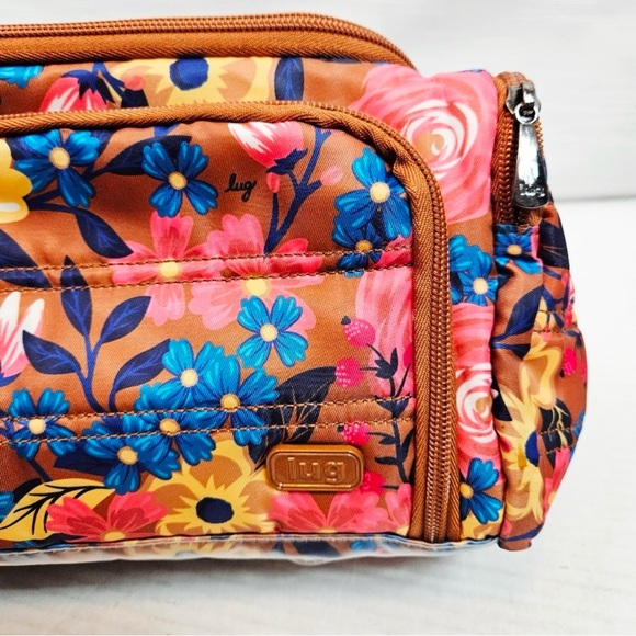 The Lug Trolley XL Cosmetic Case in the Whimsy Copper Floral New - Picture 8 of 8